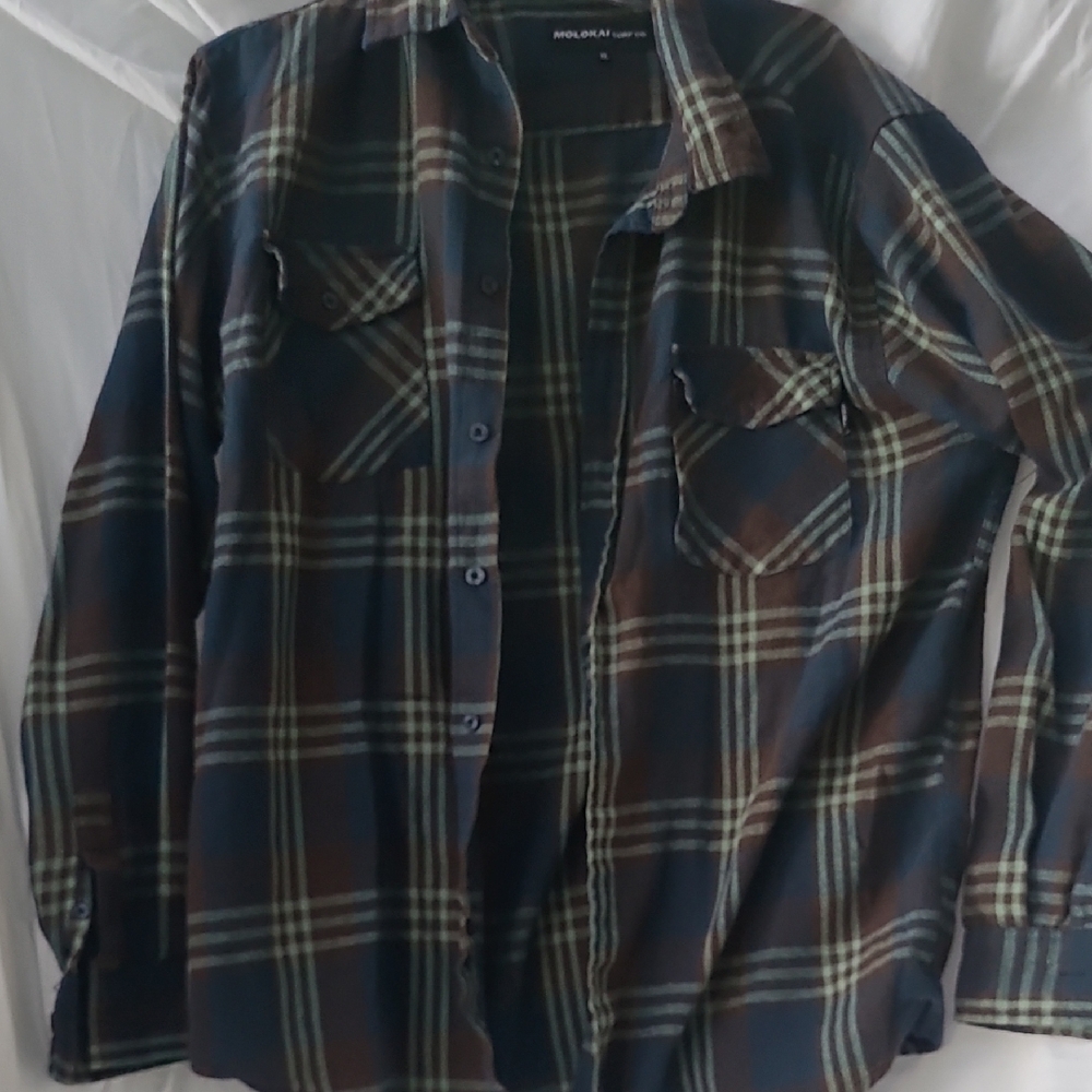 Plaid Button-Up Shirt